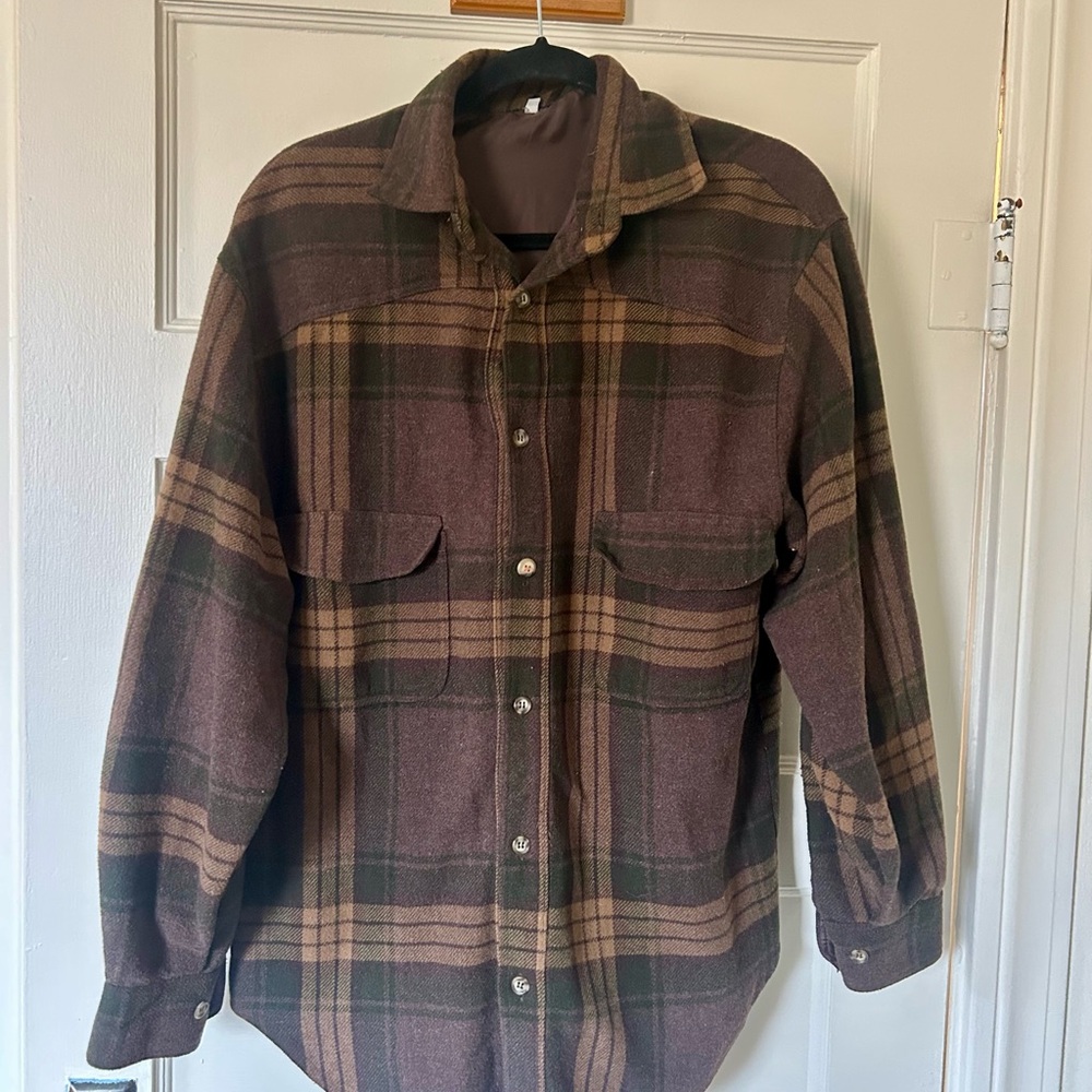 Plaid Men's Button Down Top